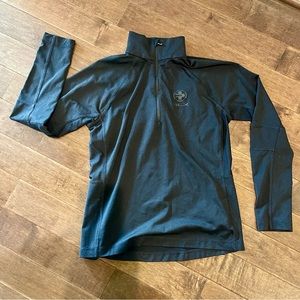 Ralph Lauren RLX Black Quarter Zip Long Sleeve Pullover Performance Jacket Sz S